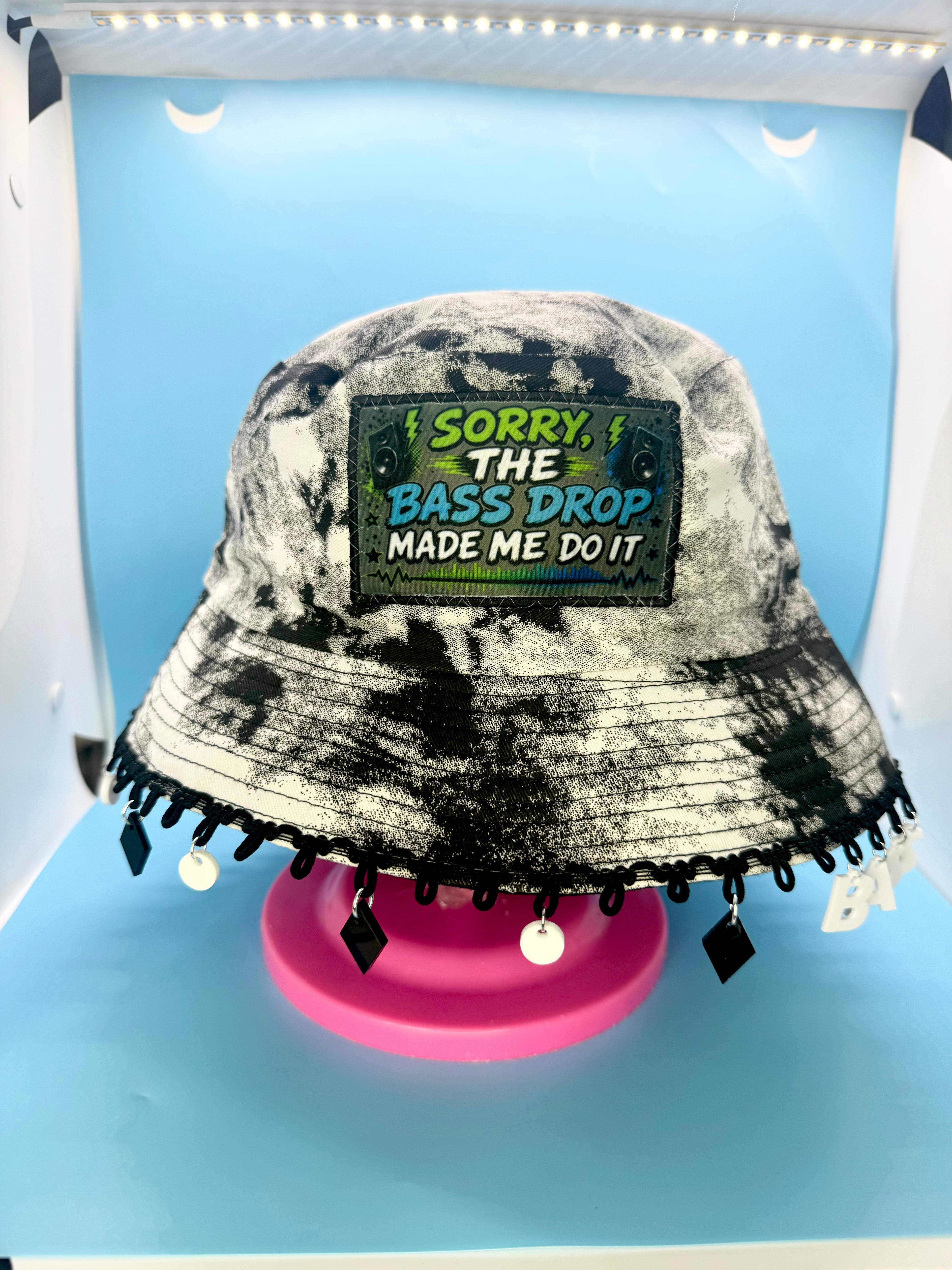 Sorry, The Bass Drop Made Me Do It Bucket Hat - With or without charms