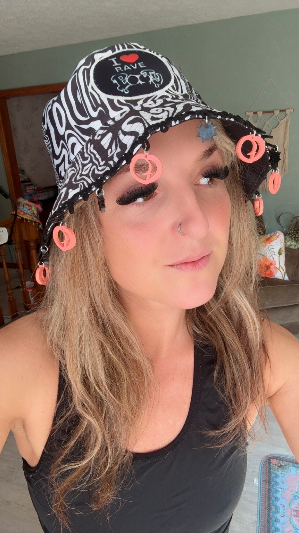I Love Rave Booty Bucket Hat - With or without charms