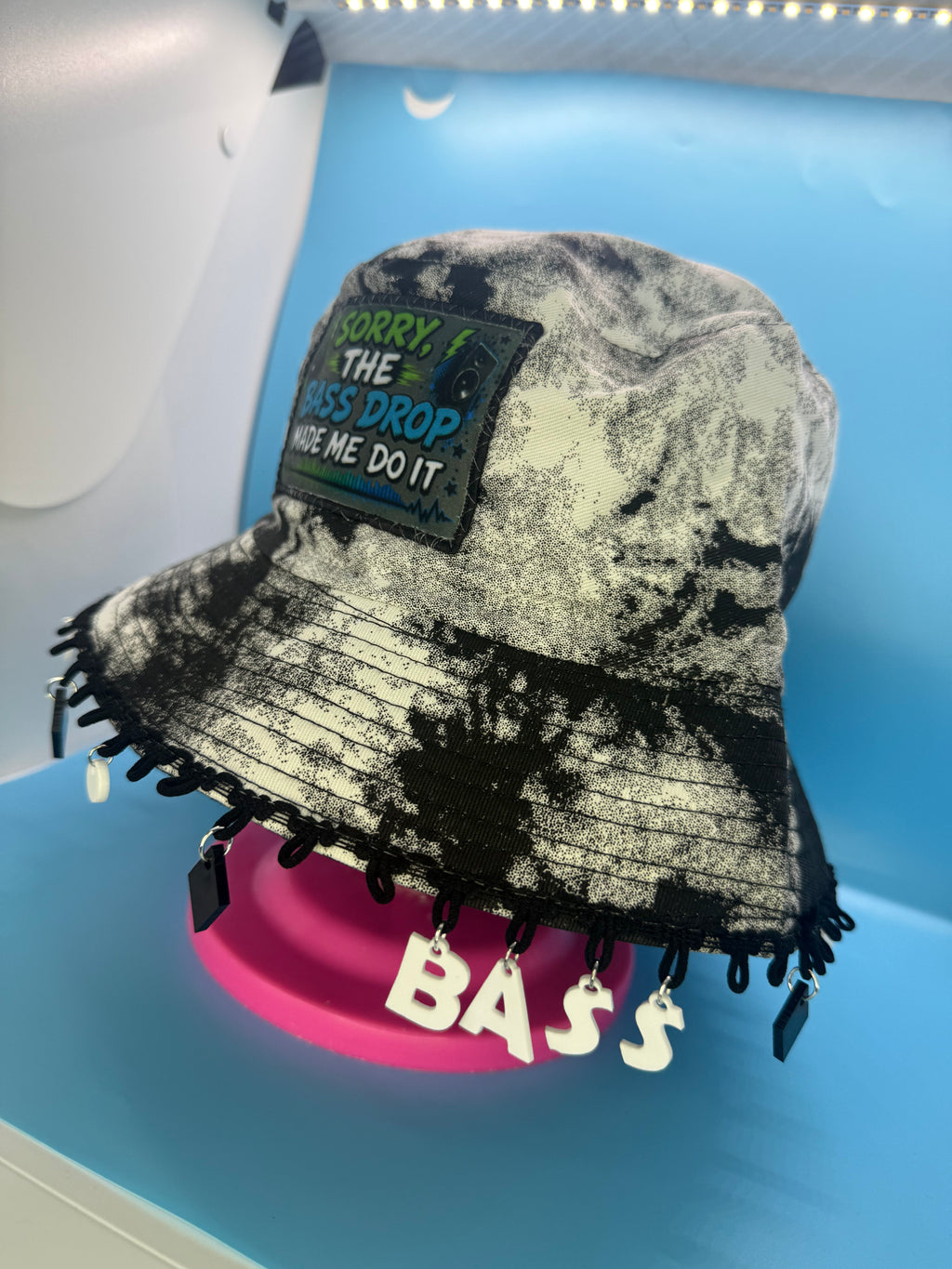 Sorry, The Bass Drop Made Me Do It Bucket Hat - With or without charms