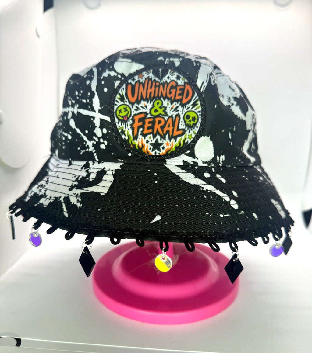 Unhinged and Feral Bucket Hat - With or without charms