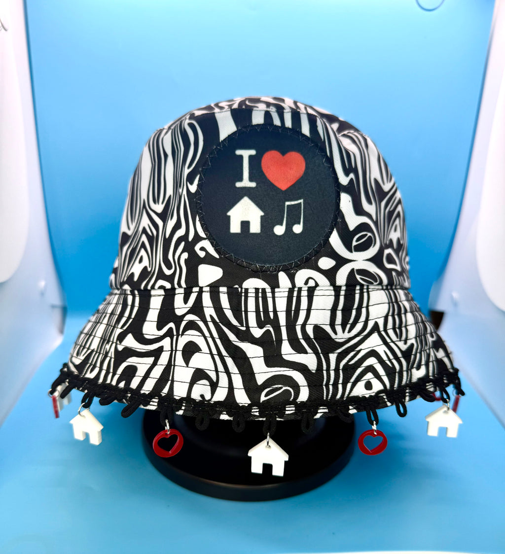 I Love House Music Bucket Hat