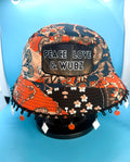 Peace Love and Wubz Bucket Hat - With or without charms