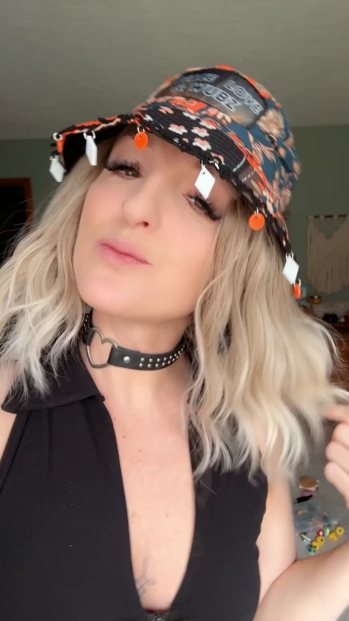 Peace Love and Wubz Bucket Hat - With or without charms